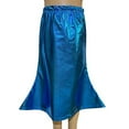 thumbnail image 2 of TOOYOU Girls Dresses Shiny Metallic Long Fan-Shaped Skirt For Ballet Dance Party Performance Toddler Girls Durable Everyday Sundress Size 4-5 Years ,Blue, 2 of 4