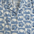 thumbnail image 2 of Disney Womens (Junior's) Blue Stitch Button Front Camp Shirt Small, 2 of 2