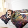 thumbnail image 4 of Manfei 3D Magic Unicorn Queen Comforter Set,Colorful Butterflies Bedding Sets,Dreamy Angel Wings Bedding Comforter Set For Girl,Microfiber Bedroom Decor Reversible,3 Pieces, 4 of 8