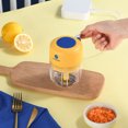 thumbnail image 4 of Liven LIVEN Portable USB Rechargeable Mini Food Blender with Stainless Steel Blades, 100mL/250mL Capacity, Wireless Baby Food Processor for Fruits, Vegetables, and Meat, Yellow, 4 of 7