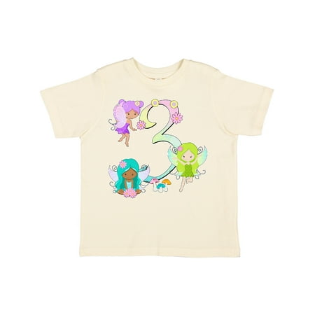 

Inktastic Flower Fairies Third Birthday Gift Toddler Boy or Toddler Girl T-Shirt