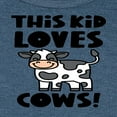 thumbnail image 3 of Instant Message - This Kid Loves Cows - Toddler & Youth Girls Fleece Dress, 3 of 6