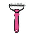 thumbnail image 1 of Cepillo para subpelo para perros FloreceBien, cepillo para gatos para pelo largo, rastrillo para subpelo, herramienta de aseo de 2 caras, subpelo para mascotas, peine para subpelo que elimina el, 1 of 5