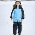 thumbnail image 5 of Xyant Snow Suit for Kids Boys Girls Winter 2025 One Piece Snowsuit Waterproof Outdoor Overalls Snowboarding Toddler Kids Ski Suits (Sky Blue,6-7 Years), 5 of 7