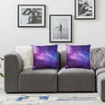 thumbnail image 2 of Galaxy Star, Space Nebula, Pillow Cover, Farmhouse Pillow Cover, Living Room Square Cushion, Sofa Bed, Home Outdoor Interior Decoration  1 set of 2, various sizes, 2 of 7
