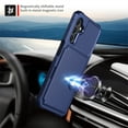 thumbnail image 4 of Decase for Samsung Galaxy A15 Wallet Case with Credit Card Slot,Slim Rugged Shockproof Anti-Scratch Drop Proof PU Leather Protective Phone Cover Case,Support Magnetic Car Mount,Darkblue, 4 of 7