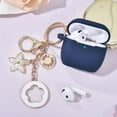 thumbnail image 6 of Apple Airpods 4 phone cases, new women's anti drop silicone iPod 4 earphones, wireless accessories, charging case, Airpods 4th generation girls' shiny keychain, earphone protective cover, 6 of 15