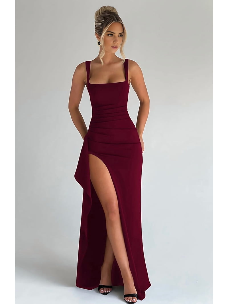 green emerald velvet dress Long Sleeves Burgundy Lace Prom Dresses, Long Sleeves Wine Red V Neck –  jbydress main image 0