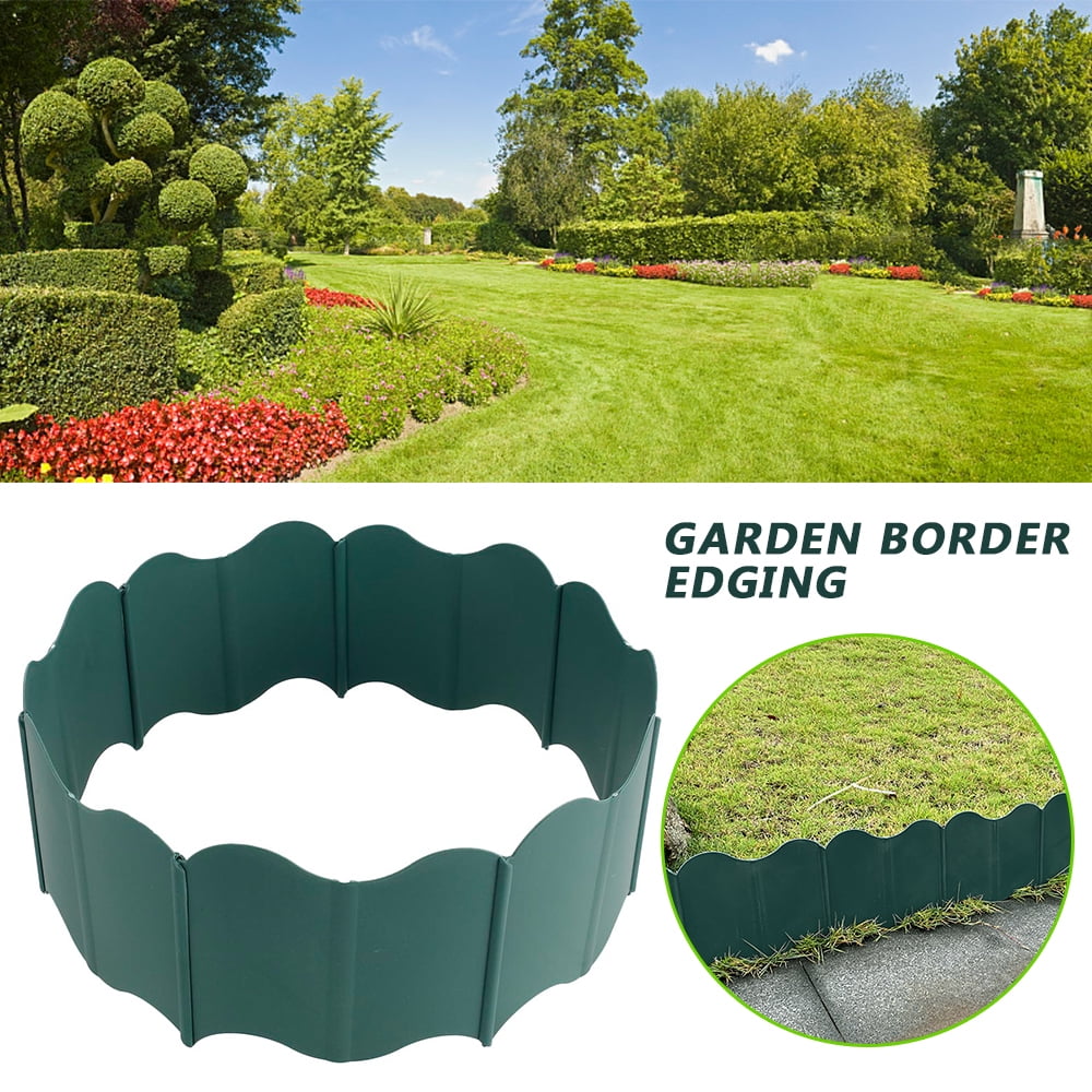 Willstar 60Pack Landscaping Garden Brick Edging Border Leaf Scoops Hand