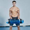 thumbnail image 2 of Bolsa de agua transparente para fitness, rellenable con agua, con pesas, suave, portátil, para entrenamiento de fuerza, bolsa inflable para levantamiento de pesas, 2 of 4
