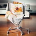 thumbnail image 1 of DESIGN ART Designart 'Sunflower Drawing with Paint Splashes' Floral Throw Blanket, 1 of 5