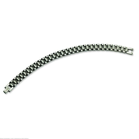 Brushed Mens Link Bracelet - Stainless Steel Brushed Mens Link Bracelet 8.5