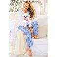 thumbnail image 6 of Dreams & Co. Plus Size Long Sleeve Knit PJ Set, 6 of 6