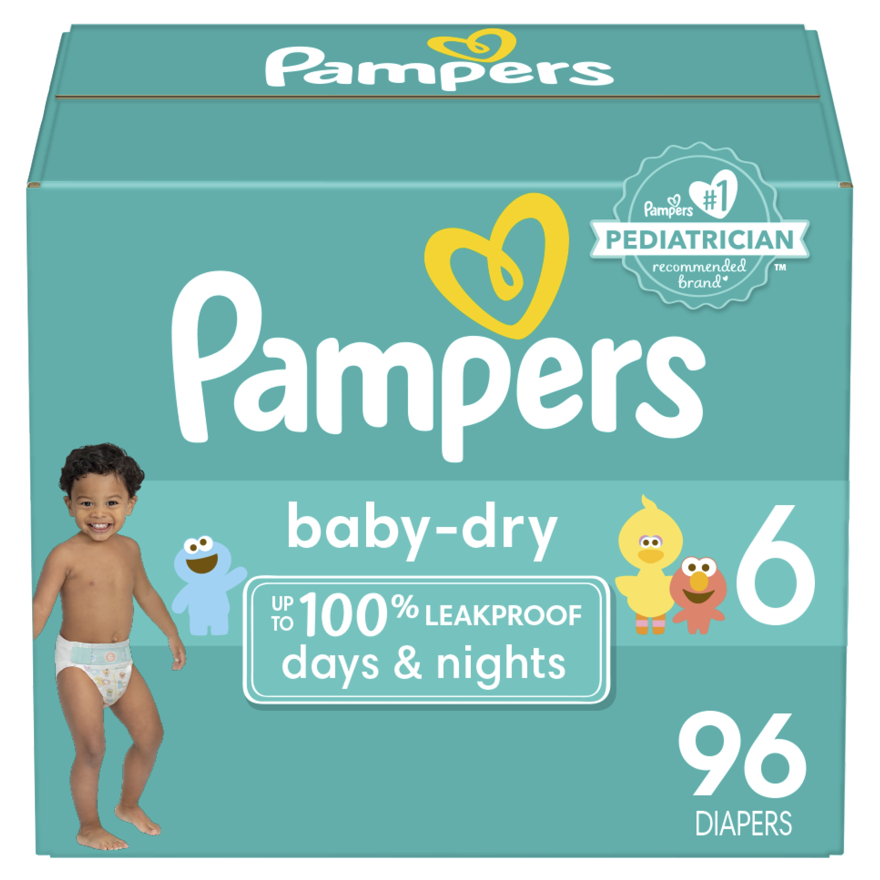 150 Count Pampers Baby Dry Disposable Diapers Size 5 Economy Pack Plus 