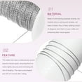 thumbnail image 3 of Uxcell Metallic Cord Set 1mm 109 Yards Metallic Ornament String Silver, 3 of 6