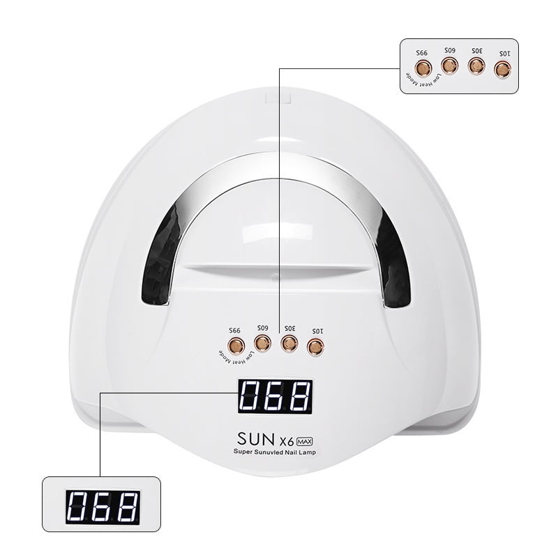 220W Professional Nail Lamp - High Power UV LED Nail Dryer for Gel Polish, Fast Curing Light with 4 Timers, Salon Quality Manicure Machine for Home and Nail Salon Use