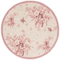 thumbnail image 2 of Safavieh Chelsea Benedict Bordered Area Rug, Ivory/Rose, 3' x 3' Round, 2 of 11