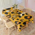 thumbnail image 2 of Yellow and Black Of Leopard Print Rectangle Tablecloth 60"x120",Waterproof Polyester Rectangle Table Cloth, Wipeable Spillproof Polyester Tablecloth for Dining, Camping, Indoor and Outdoor, 2 of 6