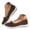 Brown, variant on Slip on Falt Shoes for Women Memory Foam Mesh Casual Shoe Summer Breathable Walking Loafers for Daily Wear Size 6.5 White