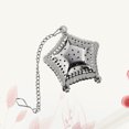 thumbnail image 2 of Creative Star Shape Pendant Chain Tea Filter 304 Stainless Steel Mesh Tea Ball Strainer Tea Infuser, 2 of 8
