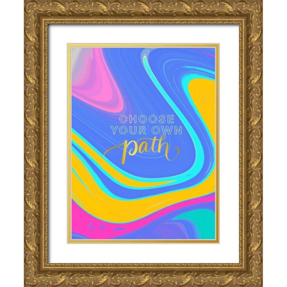 Batista, Dee 12x14 Gold Ornate Wood Framed with Double Matting Museum Art Print Titled - Path