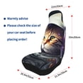 thumbnail image 4 of Xecao Astronaut Cat Print Car Seat Cover in That Fits Most Cars, Vans, SUVs, and Trucks., 4 of 7