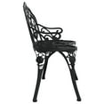 thumbnail image 4 of vidaXL Outdoor Patio Bench Garden Bench Furniture with Armrests Cast Aluminum, 4 of 6