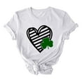 thumbnail image 2 of LSLJS T-shirt Imprimé pour la Saint-Patrick pour Femmes avec Col Rond et Manches Courtes, Cadeaux pour Femmes, 2 of 3