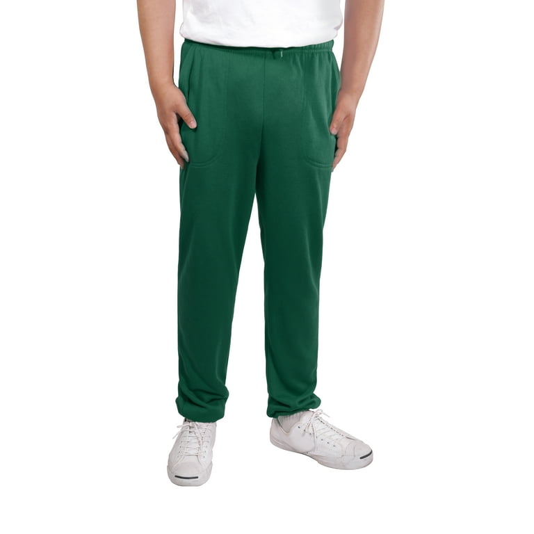 Allsense Men's Lightweight Fleece Essential Sweatpants Dark Green 3XL