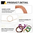 thumbnail image 3 of Uxcell 17 Gauge 1.2mm Aluminum Wire, 100 Feet Bendable Metal Craft Armature Wire, Rose Gold, 3 of 6