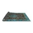 thumbnail image 2 of Ahgly Company Indoor Rectangle Abstract Light Blue Modern Area Rugs, 2' x 4', 2 of 4