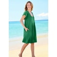 thumbnail image 5 of Swim 365 Women's Plus Size Box-Pleat Cover Up, 5 of 6