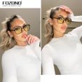 thumbnail image 2 of Fozono Square Aviator Sunglasses for Women Men, Retro Trendy Shades with UV Protection, 2 of 6