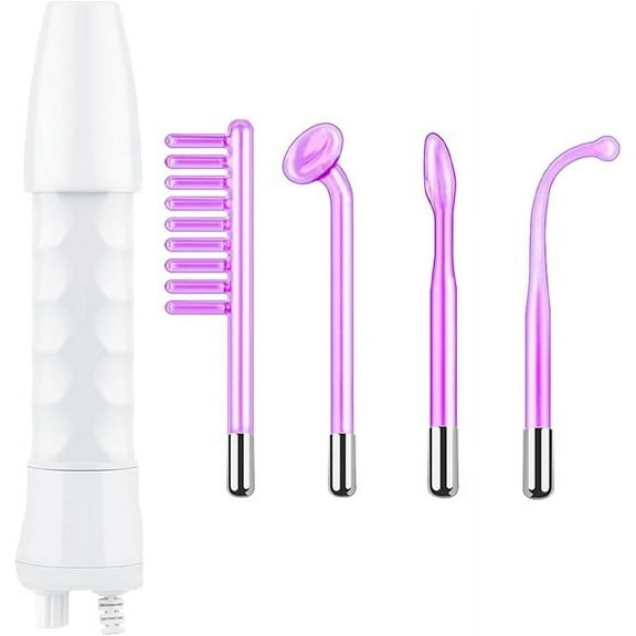 Handheld High-Frequency Facial Wand 4 in 1,Face Care Facial Wand，Portable Handheld Facial Frequency Machine purple