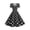 A002-Black, variant on Vintage Women 1950s Rockabilly Swing Dress 50s Retro Dresses for Women Hepburn Style Halterneck A-Line Dresses