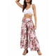 thumbnail image 2 of TRKIYQC Pantalones casuales de playa para mujer, pantalones anchos de cintura alta con vendaje delantero, S/ M/ L/ XL TRKIYQC perder, 2 of 8