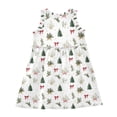 thumbnail image 3 of Girls Dress Tree Bow Knot Stars Sleeveless Dress for Girls Hem A-Line Casual Sundress, 3 of 7