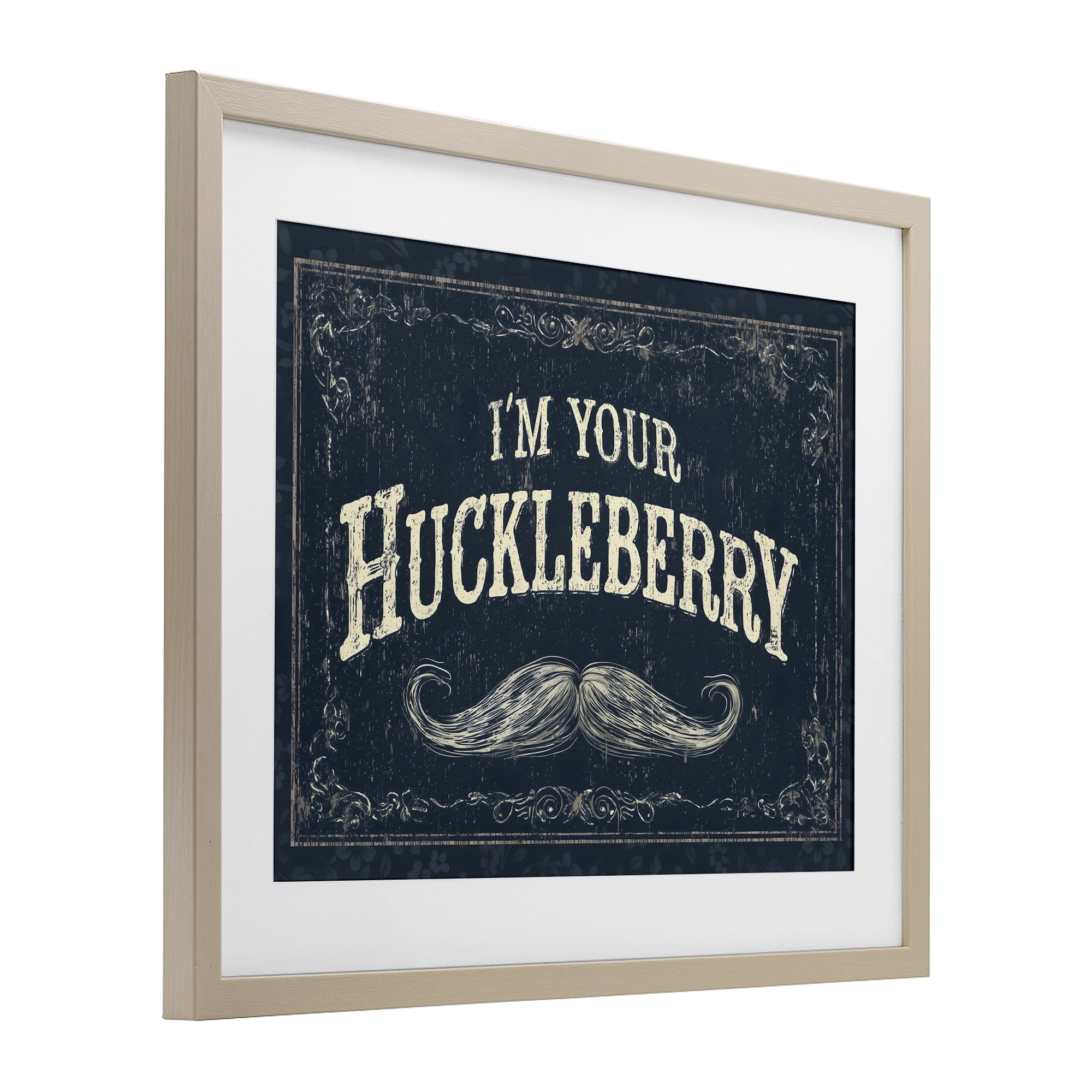 Stupell Industries I'm Your Huckleberry Birch Framed Print Under Glass, design by Arlington Prints