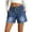 31# Royal Blue, variant on Denim Shorts Womens Stretchy Elastic Waist Lightweight Summer Casual Pull on Trendy Bermuda Drawstring Jean Shorts Sky Blue M