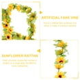 thumbnail image 3 of FOMIYES 2Pcs Lifelike Plant Ornament Yellow Artificial Sunflower Rattan for Party Or Home Decoration, 3 of 4