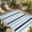Gray Blue, variant on Navy Blue Stripe Outdoor Rug for Patio/Deck/Porch, Non-Slip Large Area Rug 3 x 5 Ft, Ombre Geometric Grey Vertical Striped Indoor Outdoor Rugs Washable Area Rugs, Reversible Camping Rug Carpet Runner