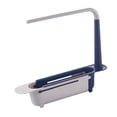 thumbnail image 3 of Inteprter Telescopic Sink Tidy Holder Telescopic Sponge Towel Rack Holder for Bathroom  Organizadores de utensilios de cocina Azul 32x6x27cm, 3 of 6