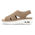 thumbnail image 3 of Pennysue Women Walking Sandals Air Cushion Platform Breathable Knit Slip On Summer Shoes for Daily Walk Beach Travel, 3 of 8