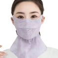 thumbnail image 4 of Floral Sunscreen Mask Sunscreen Mask Long Full Face Neck Protection Neck C3, 4 of 8