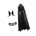 thumbnail image 1 of Capa con capucha de Halloween, disfraz de mago, capa larga para carnaval, espectáculo y fiestas., 1 of 9