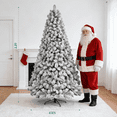 thumbnail image 6 of SUGIFT 6ft Snow Flocked Christmas Tree Unlit Holiday Decor, 6 of 8