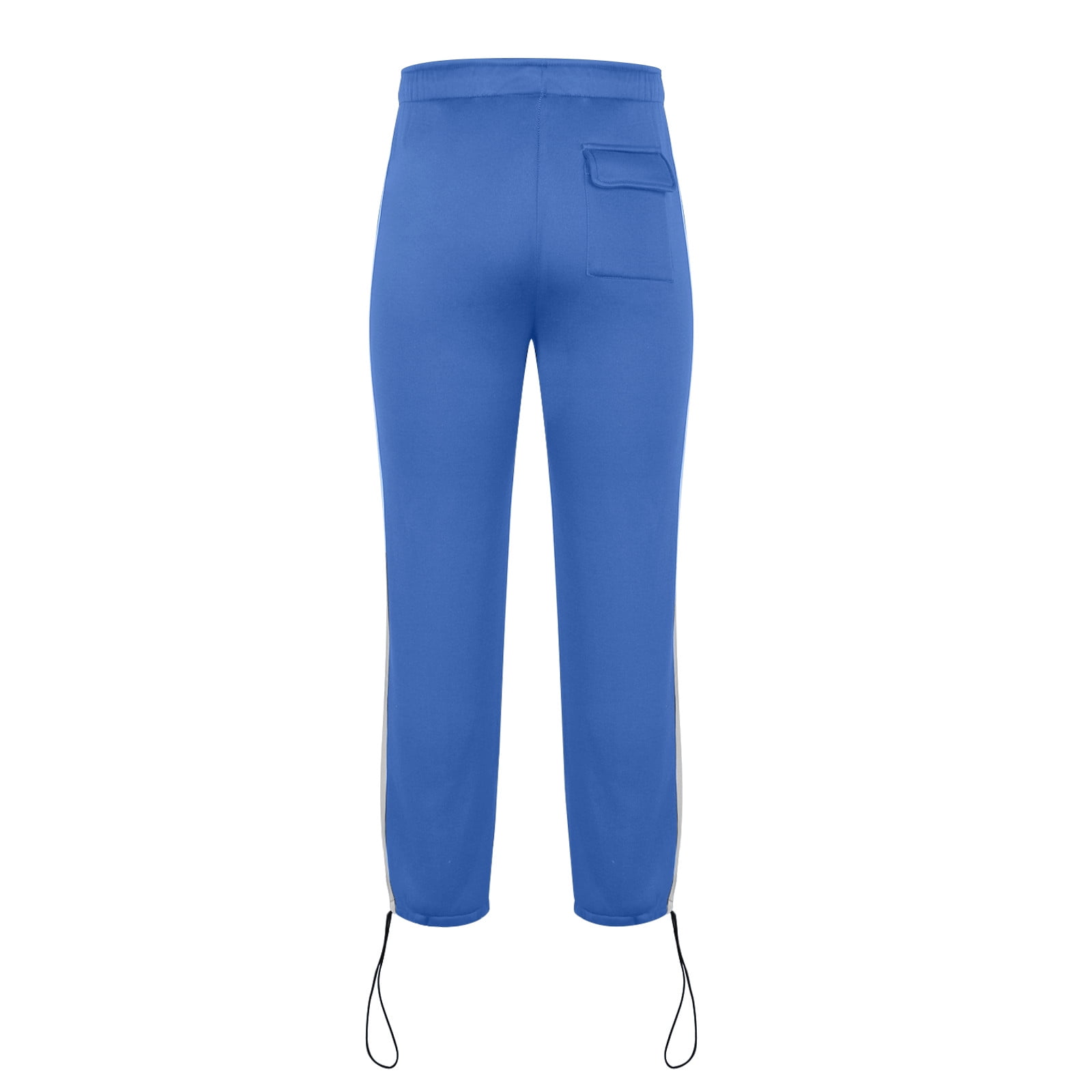 【YOURNUS】Slash Pocket Training Pants JUUYY Men's Warm-up Open Hem Stripes Tracksuit Pants Casual