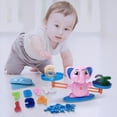 thumbnail image 3 of MERIGLARE Balance Scale Toy Preschool Toy Balance Game Math Activity Kindergarten Toy Pink, 3 of 5