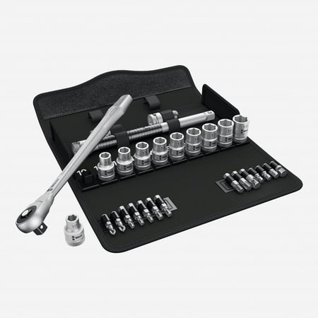 UPC: 4013288173942 | Wera 004077 Zyklop Metal Ratchet 1/2  Drive with Push-Through Square Metric Set