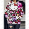 thumbnail image 3 of Chandail à Capuchon pour Femmes T-Shirt à Imprimé Hello Kitty Automne Mode à Capuche Chandail Décontracté Moderne 2023 Aguichant Chandail à Capuchon à Imprimé Léopard, 3 of 7